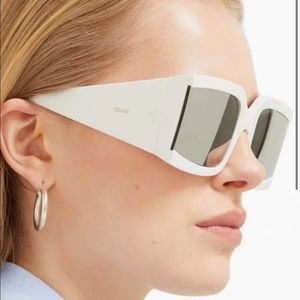 ⭐️NWT⭐️ Celine Eyewear - Mirrored Square Acetate Sunglasses - Womens - Ivory